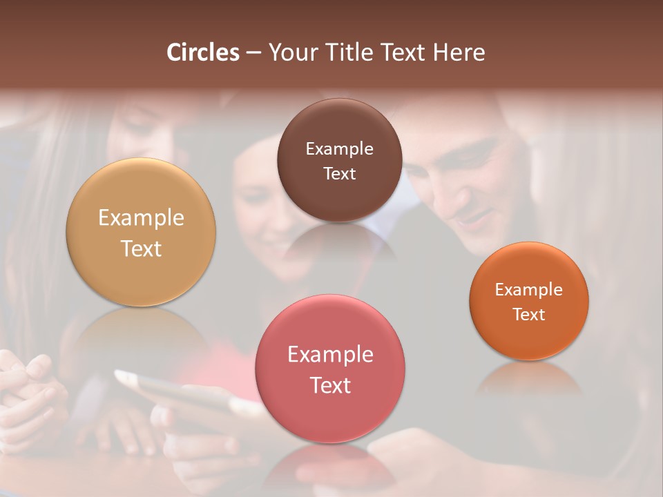 Teenager Group Together PowerPoint Template