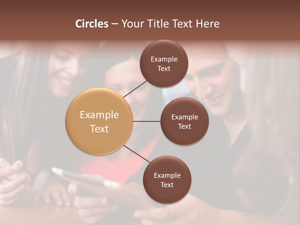 Teenager Group Together PowerPoint Template