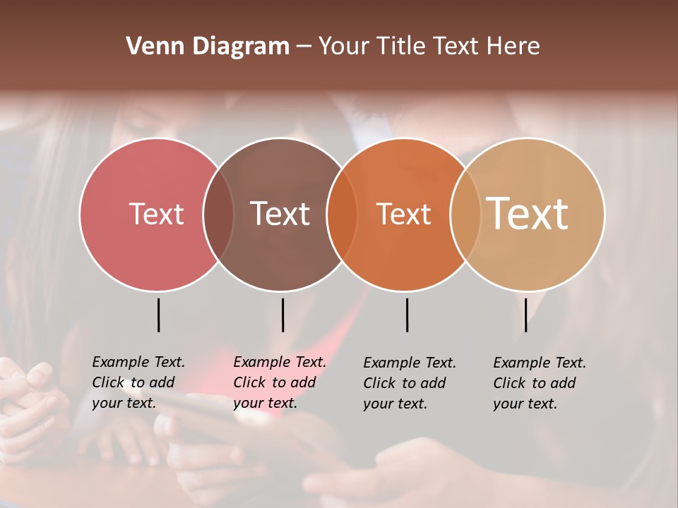 Teenager Group Together PowerPoint Template