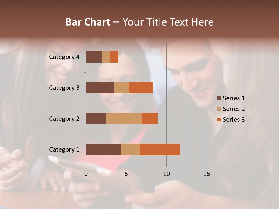 Teenager Group Together PowerPoint Template