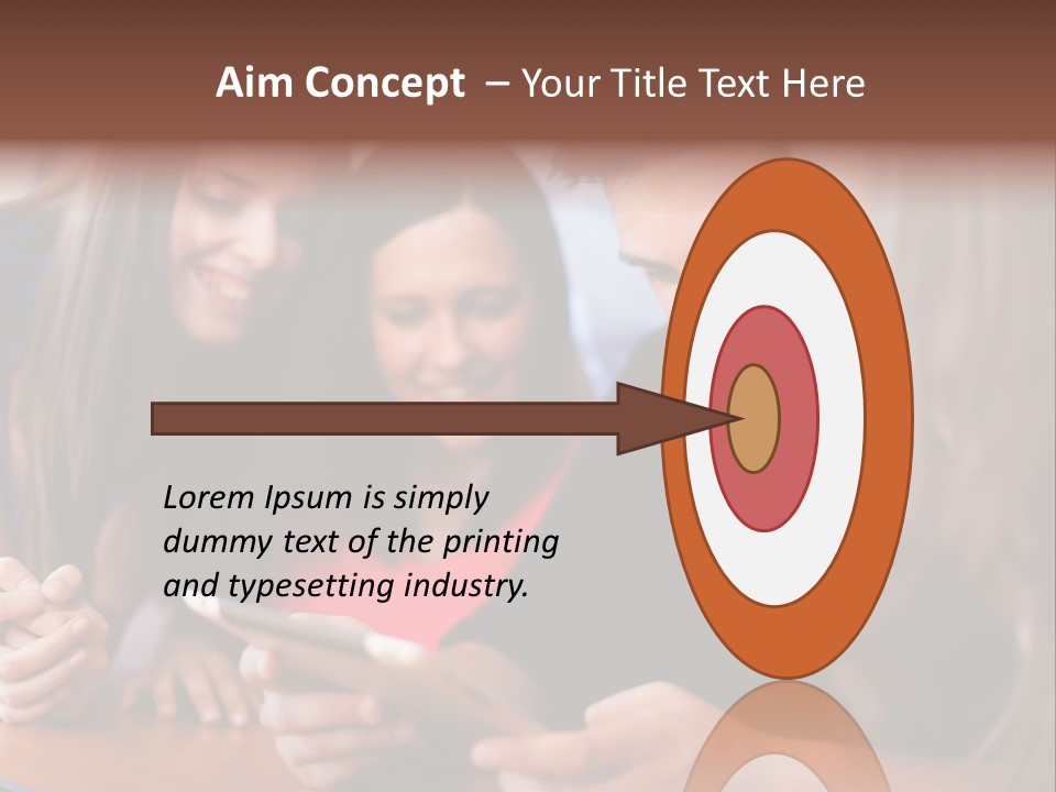 Teenager Group Together PowerPoint Template