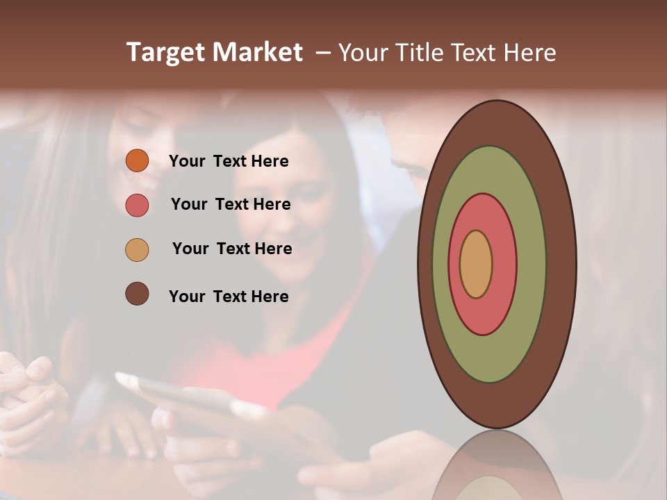 Teenager Group Together PowerPoint Template