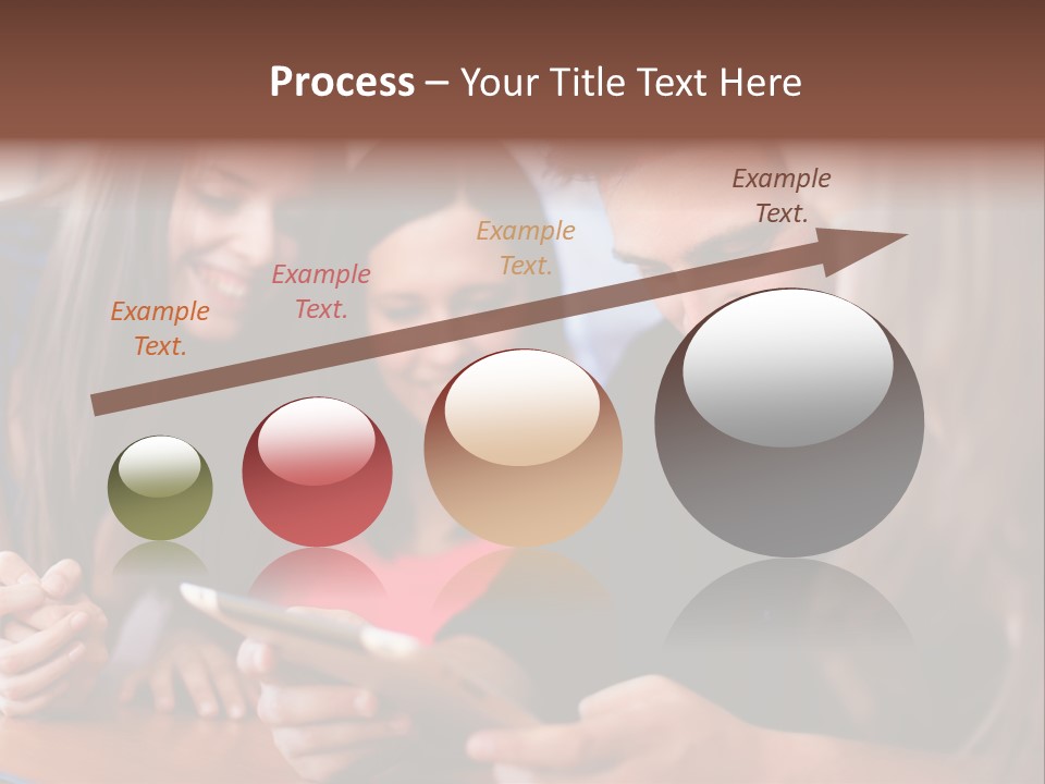 Teenager Group Together PowerPoint Template