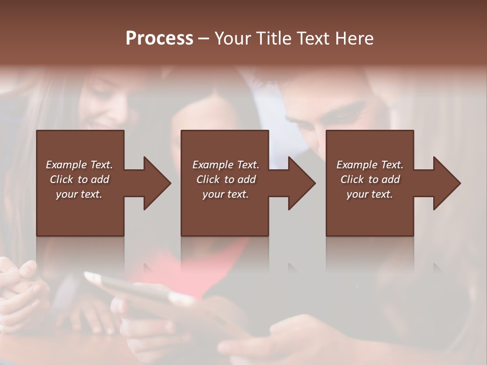 Teenager Group Together PowerPoint Template