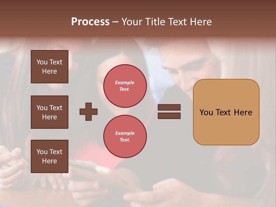 Teenager Group Together PowerPoint Template