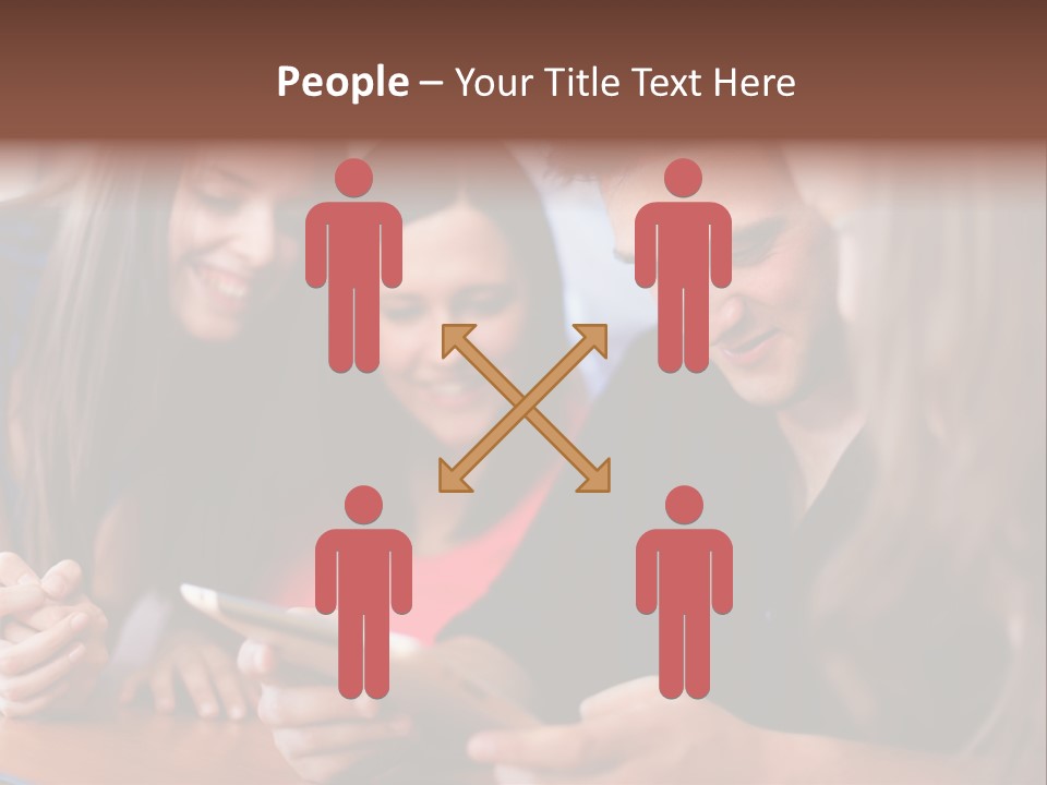 Teenager Group Together PowerPoint Template