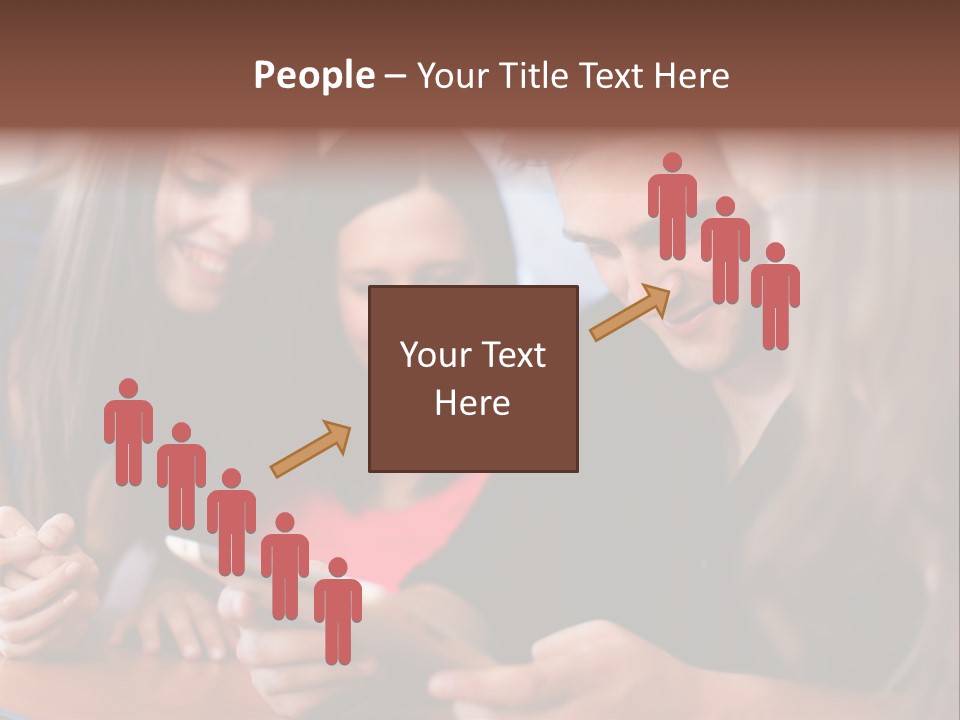 Teenager Group Together PowerPoint Template