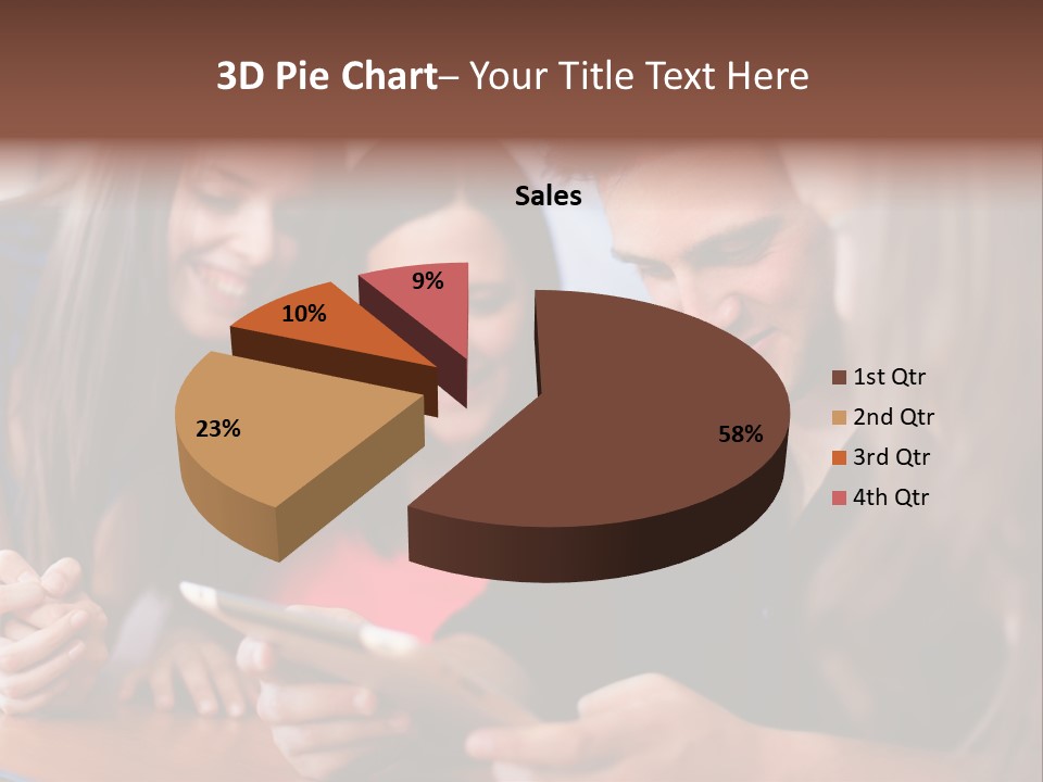 Teenager Group Together PowerPoint Template