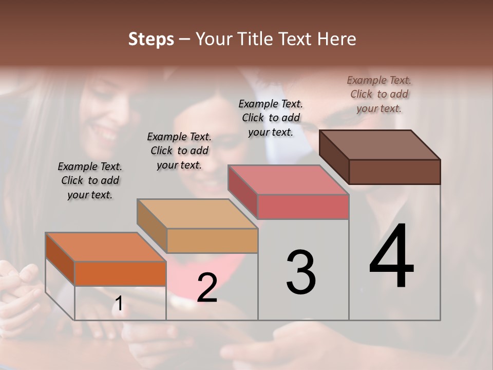 Teenager Group Together PowerPoint Template