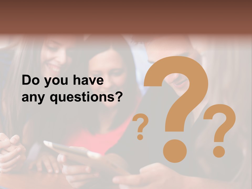 Teenager Group Together PowerPoint Template