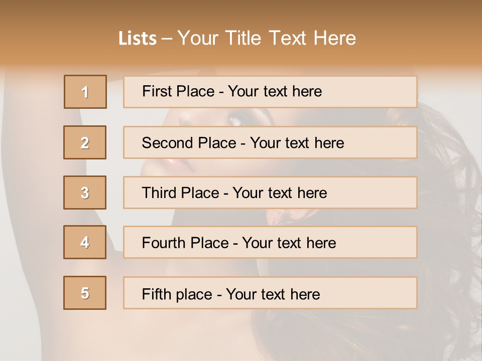Dark Superiority Caucasian PowerPoint Template