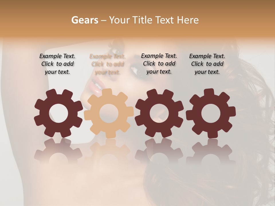 Dark Superiority Caucasian PowerPoint Template