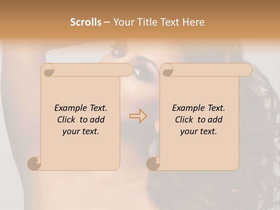 Dark Superiority Caucasian PowerPoint Template