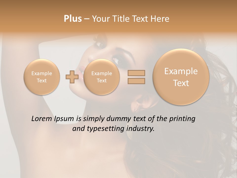 Dark Superiority Caucasian PowerPoint Template