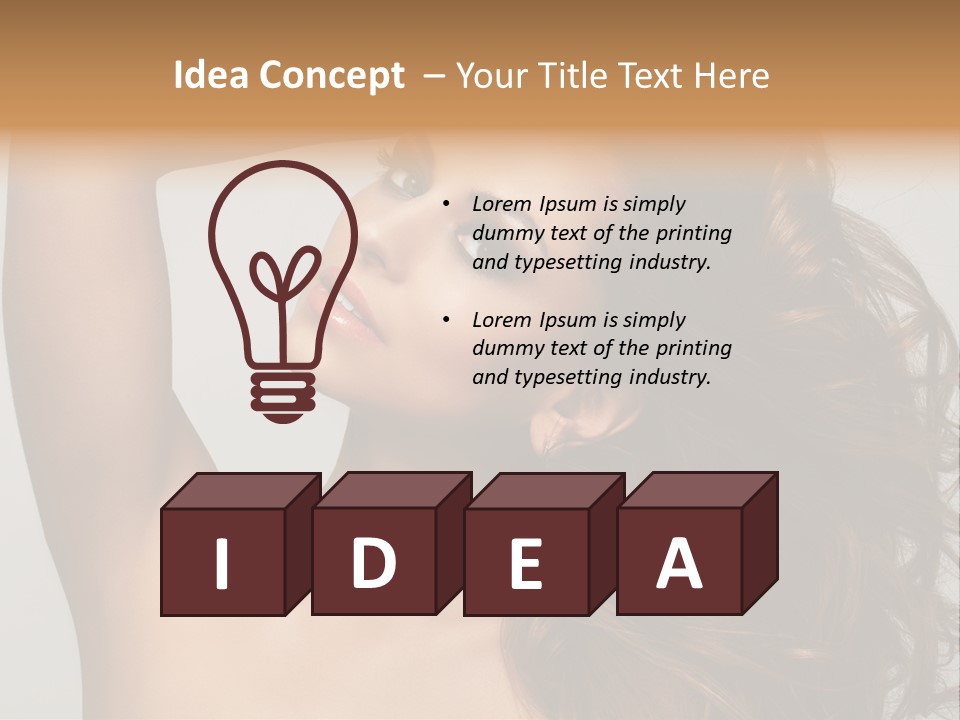 Dark Superiority Caucasian PowerPoint Template