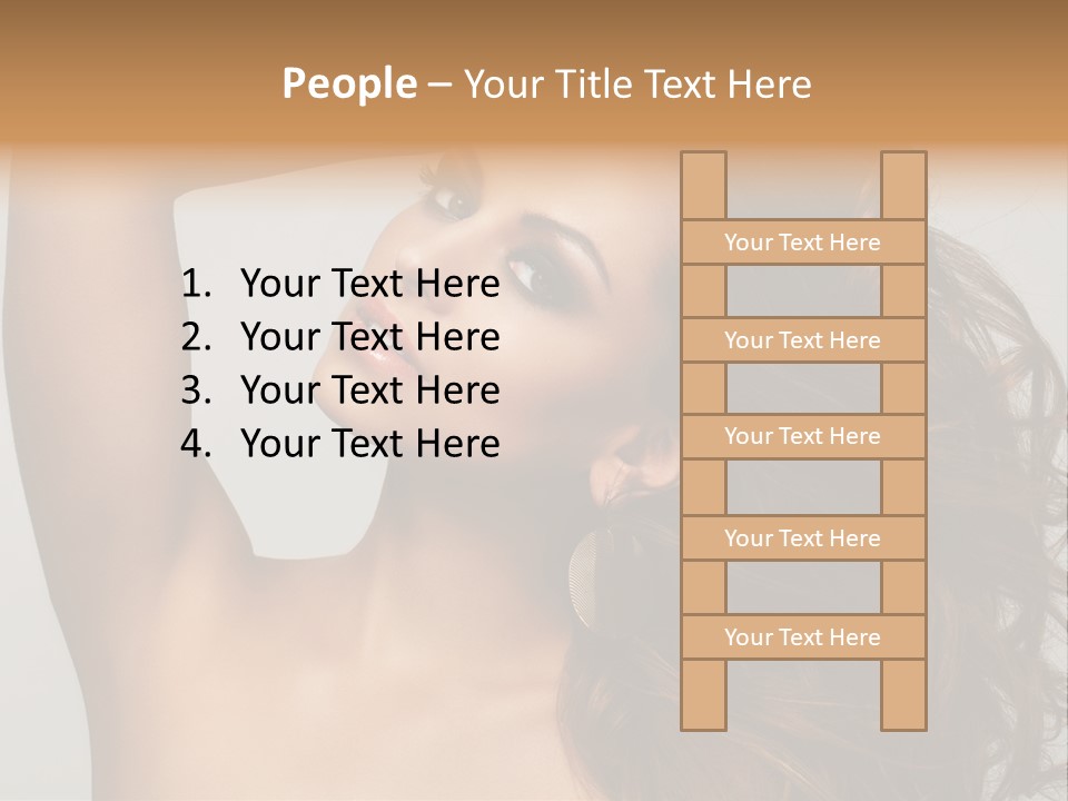 Dark Superiority Caucasian PowerPoint Template