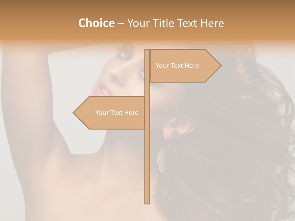 Dark Superiority Caucasian PowerPoint Template