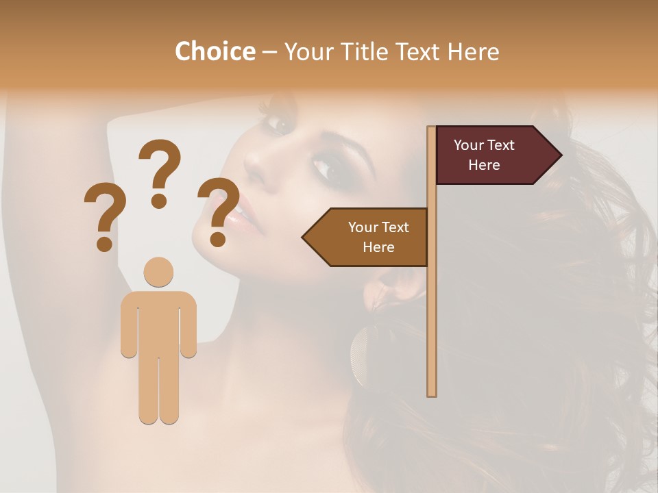 Dark Superiority Caucasian PowerPoint Template