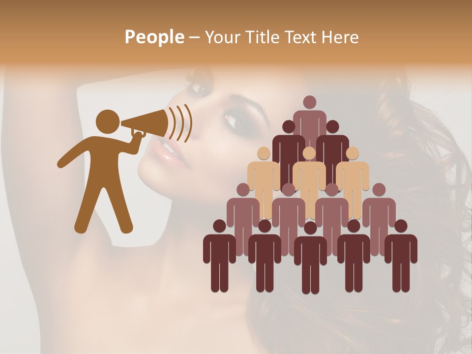 Dark Superiority Caucasian PowerPoint Template