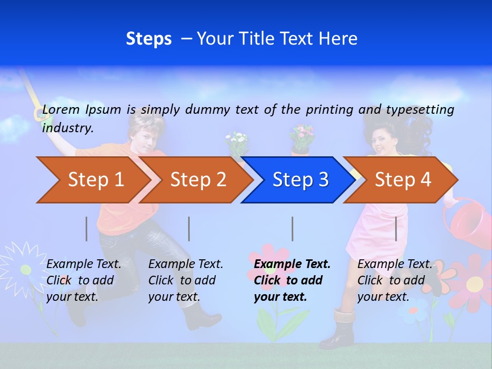 Emotional Background Fantasy PowerPoint Template
