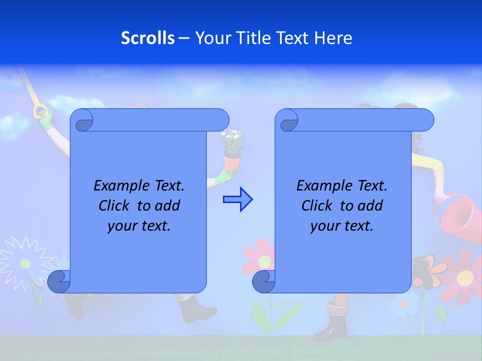 Emotional Background Fantasy PowerPoint Template