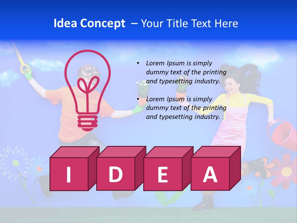 Emotional Background Fantasy PowerPoint Template