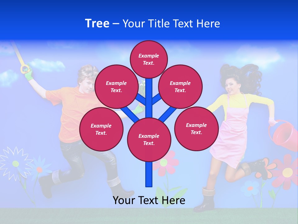 Emotional Background Fantasy PowerPoint Template