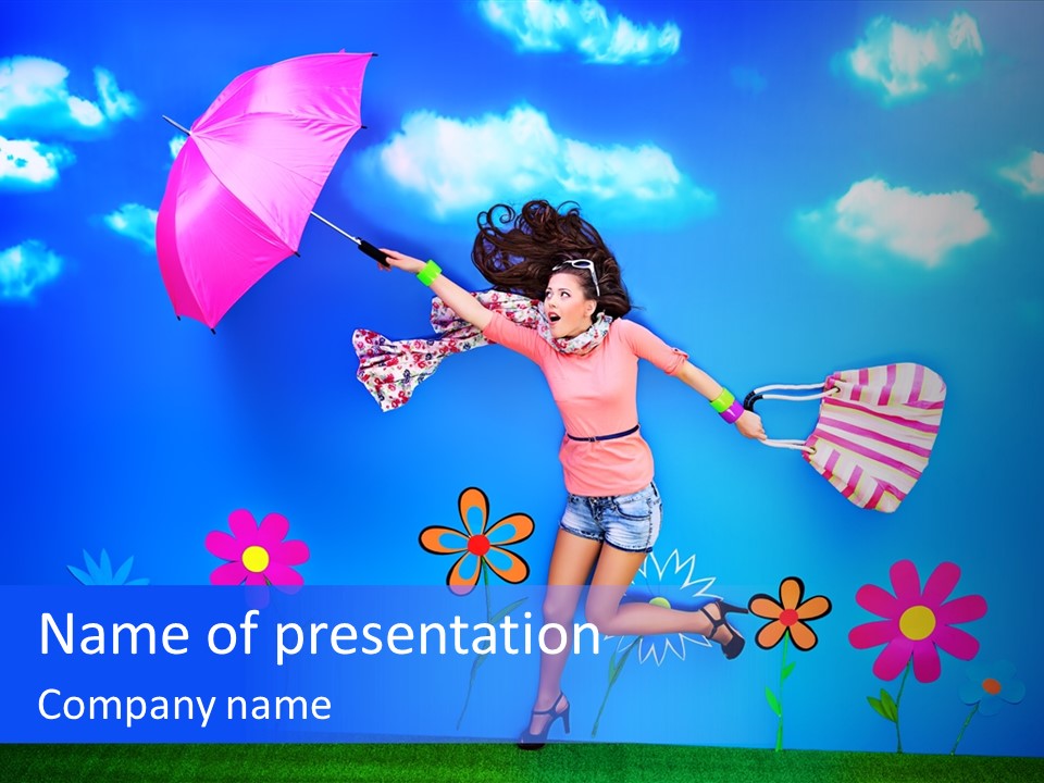 Person Young Fairy PowerPoint Template