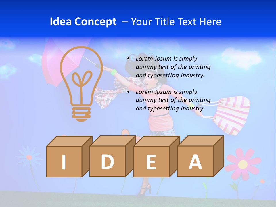 Person Young Fairy PowerPoint Template