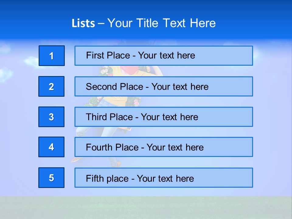 Adult Swinging Nature PowerPoint Template