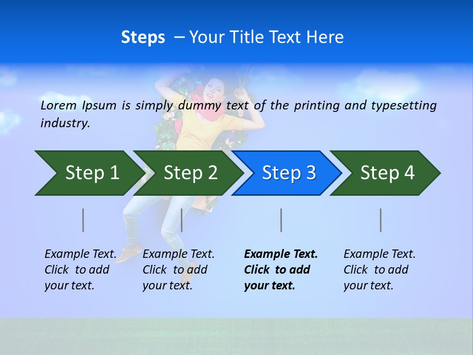 Adult Swinging Nature PowerPoint Template