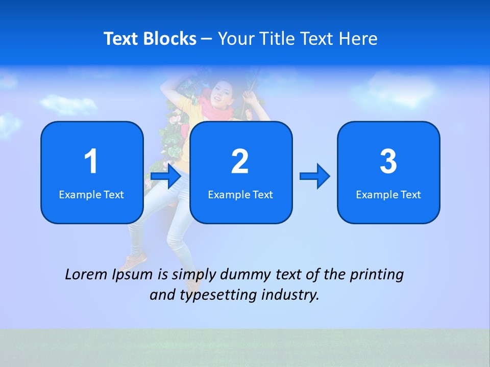 Adult Swinging Nature PowerPoint Template