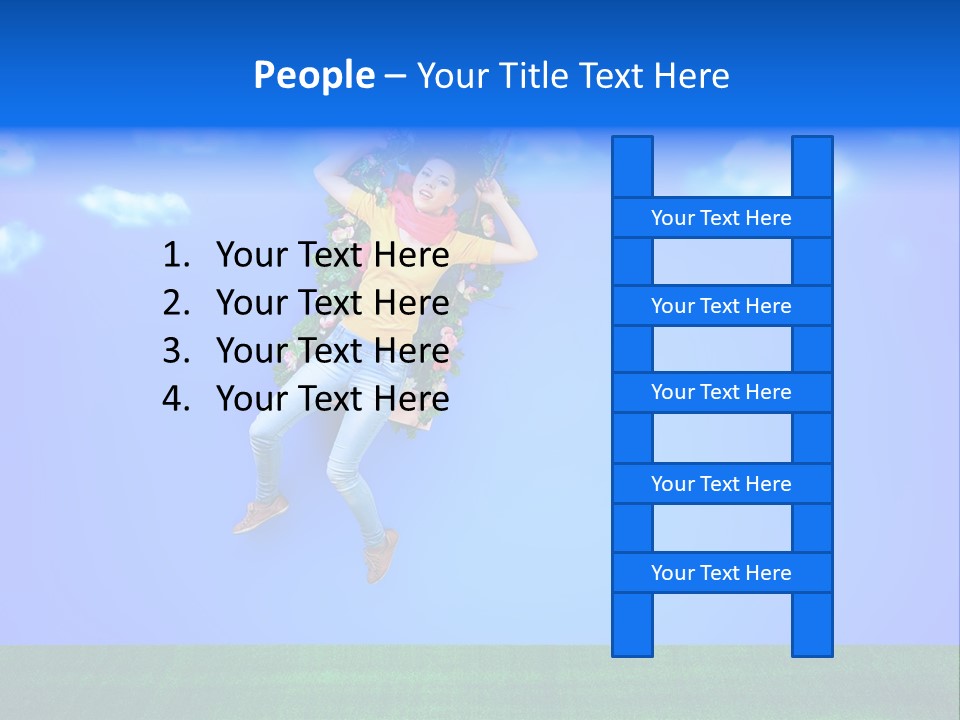 Adult Swinging Nature PowerPoint Template