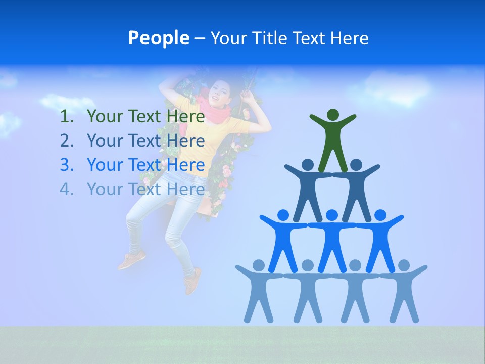 Adult Swinging Nature PowerPoint Template