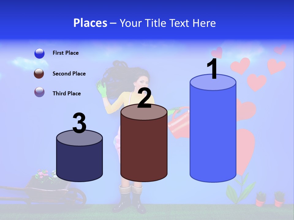 Emotional Funny Woman PowerPoint Template