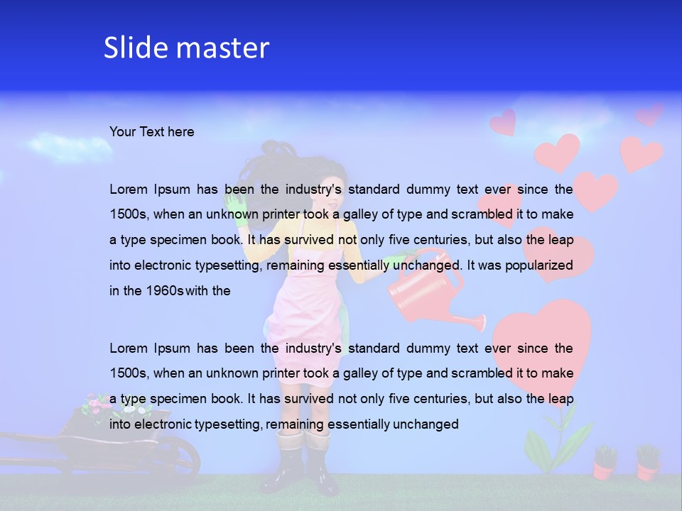 Emotional Funny Woman PowerPoint Template