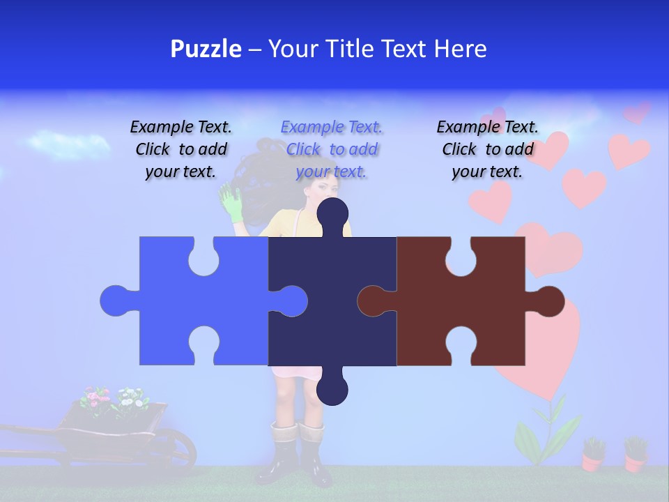 Emotional Funny Woman PowerPoint Template