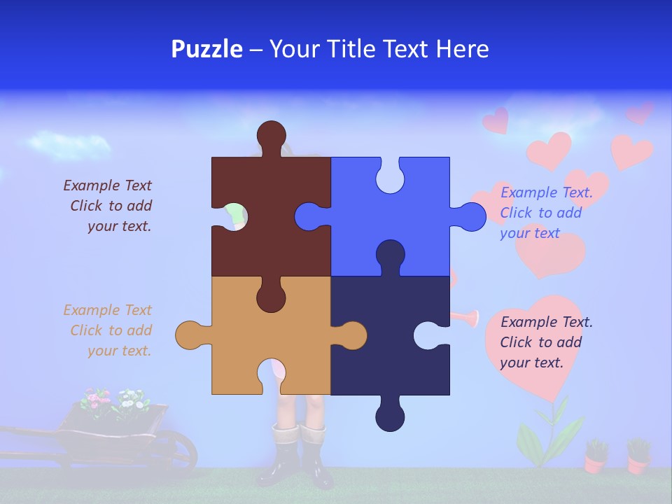 Emotional Funny Woman PowerPoint Template