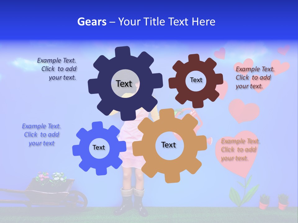 Emotional Funny Woman PowerPoint Template