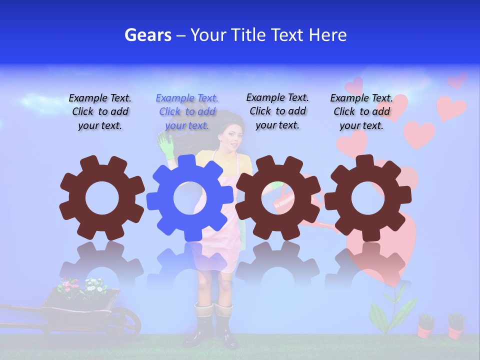 Emotional Funny Woman PowerPoint Template