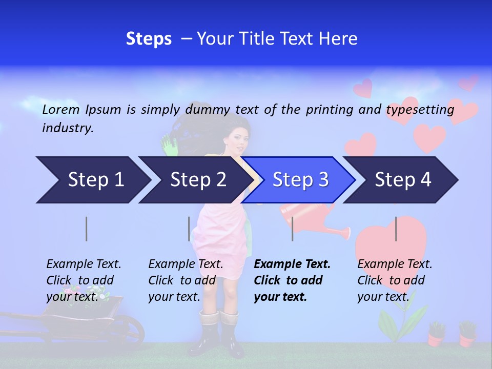 Emotional Funny Woman PowerPoint Template