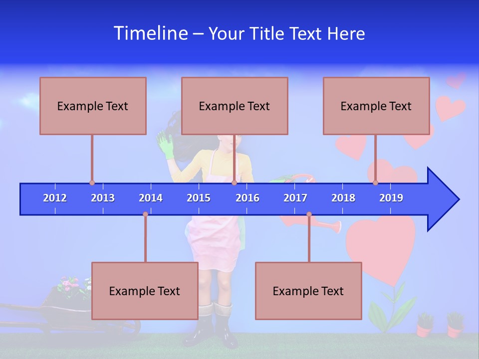 Emotional Funny Woman PowerPoint Template