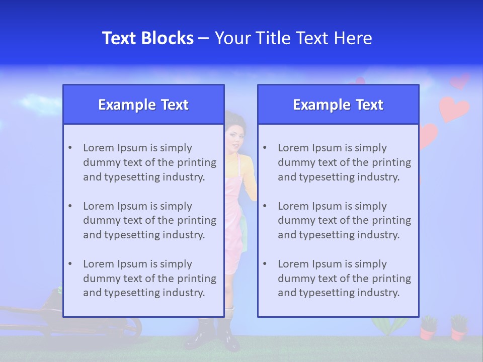 Emotional Funny Woman PowerPoint Template