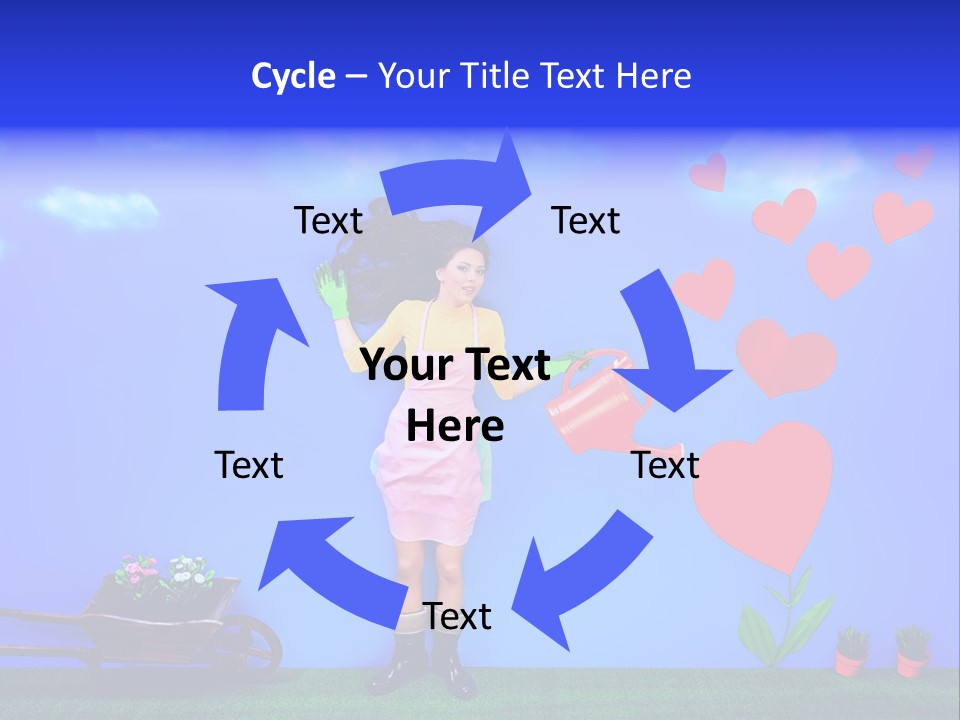 Emotional Funny Woman PowerPoint Template