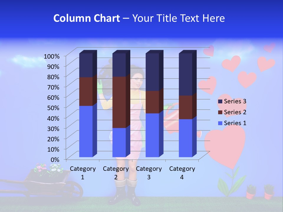 Emotional Funny Woman PowerPoint Template