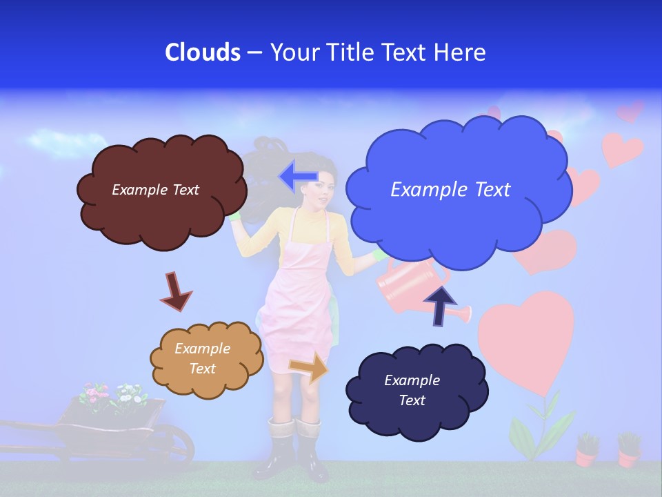 Emotional Funny Woman PowerPoint Template