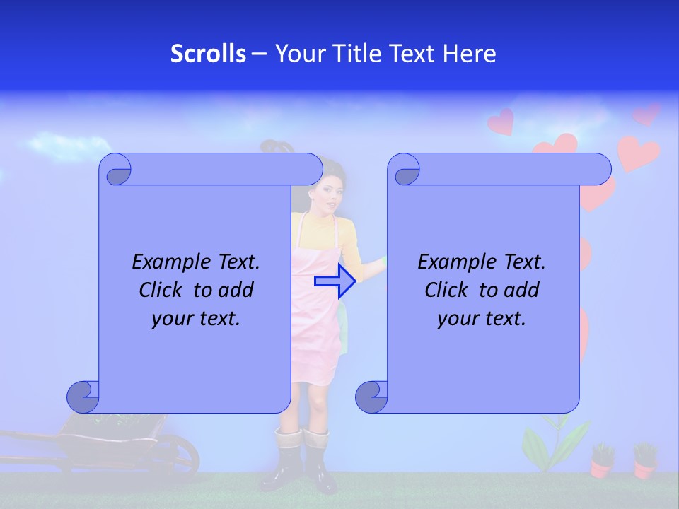 Emotional Funny Woman PowerPoint Template