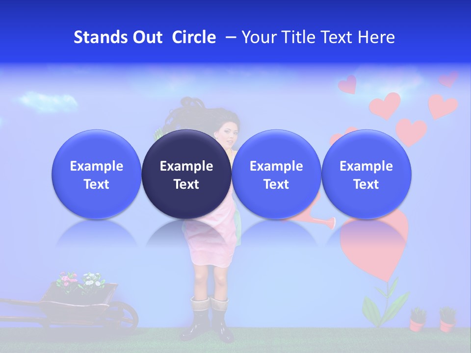 Emotional Funny Woman PowerPoint Template