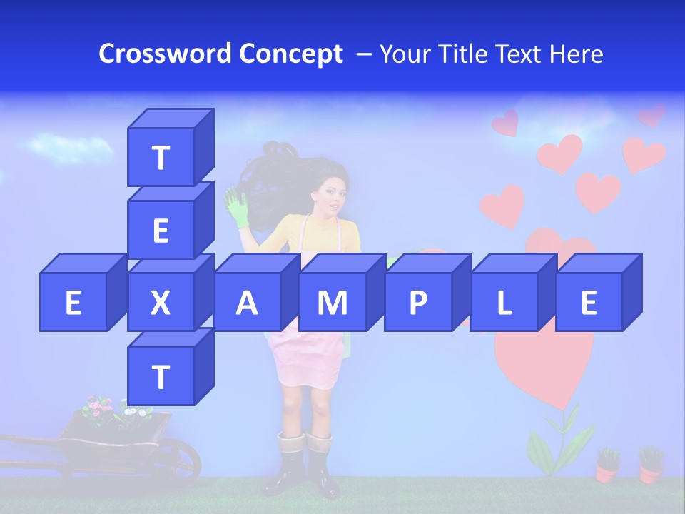 Emotional Funny Woman PowerPoint Template