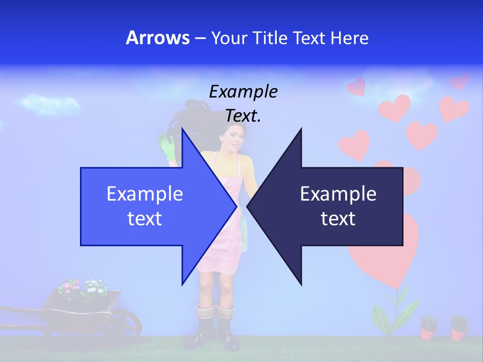 Emotional Funny Woman PowerPoint Template